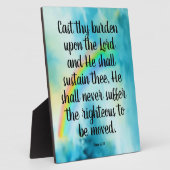 Plaque Photo Psaume 55:22 (Côté)