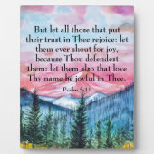 Plaque Photo Psaume 5:11 (Devant)