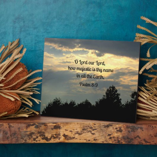 Plaque Photo Psaume 8:9 (Côté)