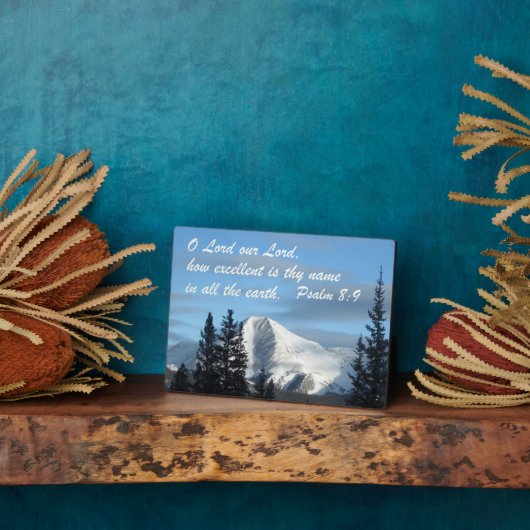 Plaque Photo Psaume 8:9 (Côté)