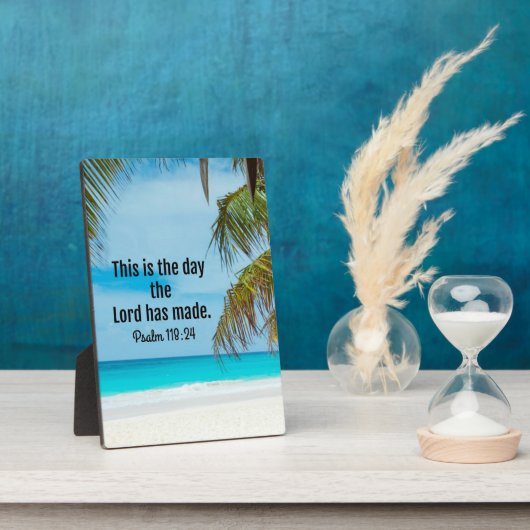 Plaque Photo Psaumes118:24, Voici le jour... (Côté)