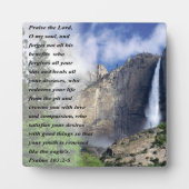 Plaque Photo Psaumes 103:2-5 (Devant)