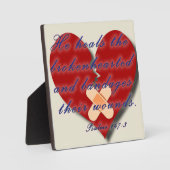 Plaque Photo Psaumes 147:3 (Recto)