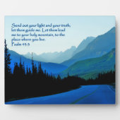 Plaque Photo Psaumes 43:3 Inspirationnel (Devant)