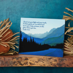 Plaque Photo Psaumes 43:3 Inspirationnel