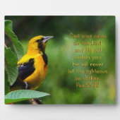 Plaque Photo Psaumes 55:22 Inspirationnel (Devant)