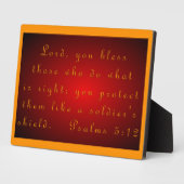 Plaque Photo Psaumes 5:12 (Côté)