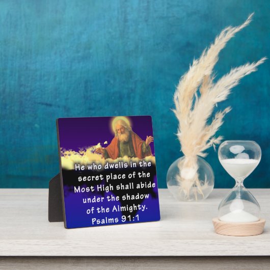 Plaque Photo Psaumes 91:1 (Insitu)