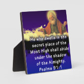 Plaque Photo Psaumes 91:1 (Recto)