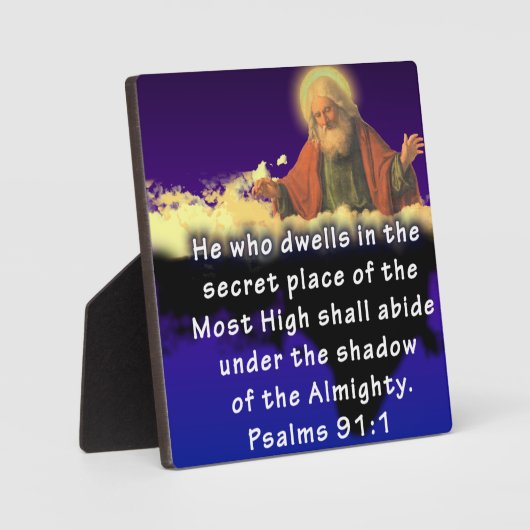 Plaque Photo Psaumes 91:1 (Recto)