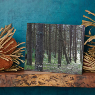 Plaque Photo Psaumes 96:12 Inspirational