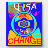 Plaque Photo Psychedelic Groove : Pop Art Énergie Abstraite (Devant)