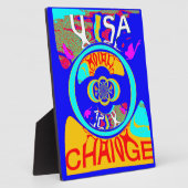 Plaque Photo Psychedelic Groove : Pop Art Énergie Abstraite (Côté)