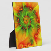 Plaque Photo Psychédélique colorée moderne art Abstrait fractal (Côté)