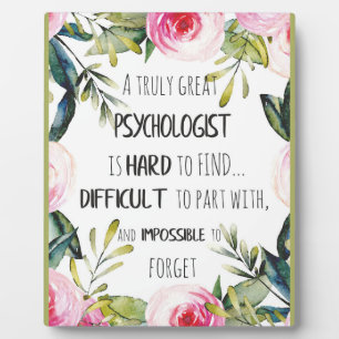 Plaque Photo Psychologue Appréciation Merci Adieu Cadeau