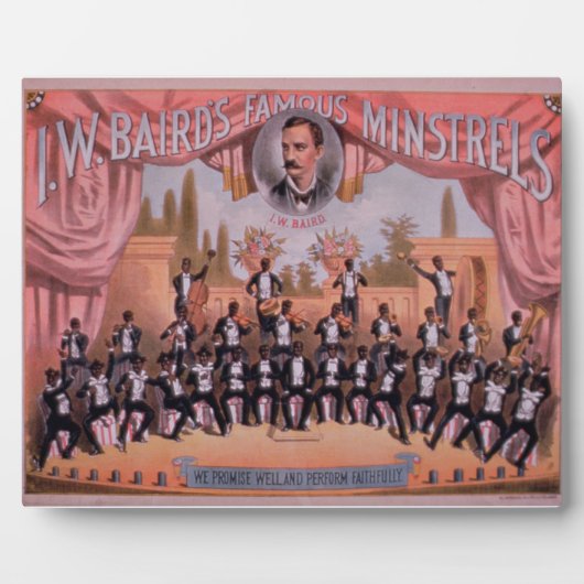 Plaque Photo Publicité pour 'I.W. Les célèbres ministres de Bai (Devant)