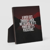 Plaque Photo Puissance et persistance - Motivation (Recto)