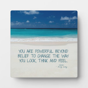 Plaque Photo Puissant au-delà de Belief Beach Fitness Cote