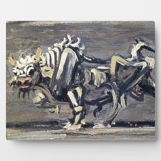 Plaque Photo Puissant tableau "White Ox 1" de Lee Jung-seob (Devant)