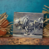 Plaque Photo Puissant tableau "White Ox 1" de Lee Jung-seob (Côté)