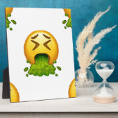 Plaque Photo puking émoji (Côté)