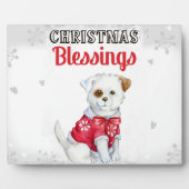 Plaque Photo Puppy de Christmas (Devant)