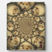 Plaque Photo Puppy Kaleidoscope Art Print (Devant)