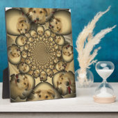 Plaque Photo Puppy Kaleidoscope Art Print (Côté)