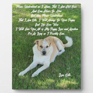 Plaque Photo Puppy Love