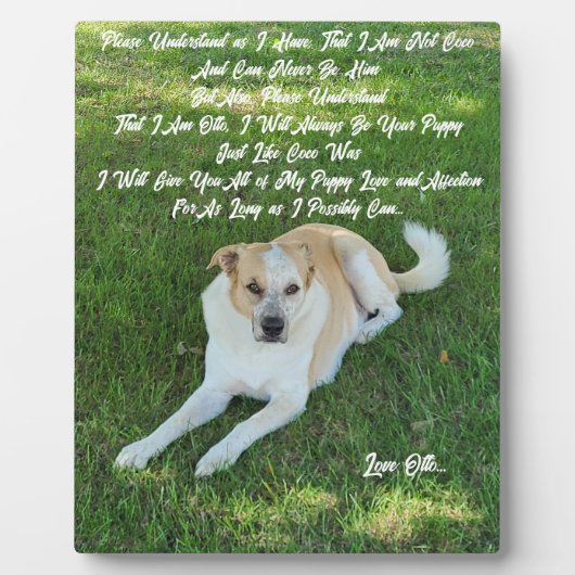 Plaque Photo Puppy Love (Devant)