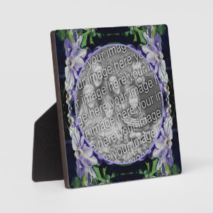 Plaque Photo Purple Clematis Sur La Clôture Ajouter Votre Photo