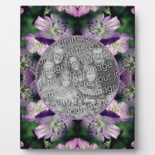 Plaque Photo Purple Geranium Flowers Ajouter Votre Photo (Devant)