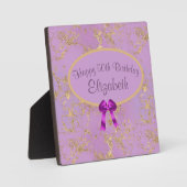 Plaque Photo Purple Gold Foil 50e anniversaire (Recto)