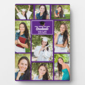 Plaque Photo Purple Graduate Photo Collage Garder Graduate (Devant)
