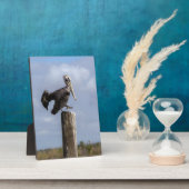 Plaque Photo Puzzle pélican Brown (Côté)