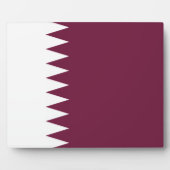 Plaque Photo Qatar - Drapeau du Qatar (Devant)