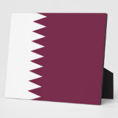 Plaque Photo Qatar - Drapeau du Qatar (Côté)
