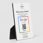 Plaque Photo Qr Code Google Commentaires des entreprises (Côté)