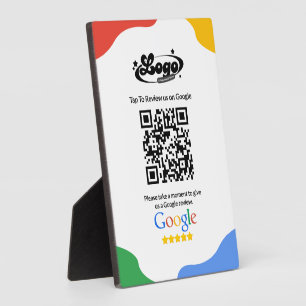 Plaque Photo QR Code Link Google Review