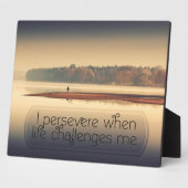 Plaque Photo Quand la vie me défie (Côté)