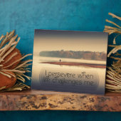 Plaque Photo Quand la vie me défie (Côté)