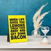 Plaque Photo Quand La Vie Vous Donne Des Citrons, Obtenez Un Ba (Côté)