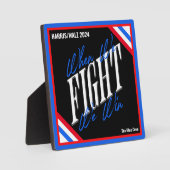 Plaque Photo Quand nous combattons, nous gagnons (Recto)