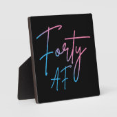 Plaque Photo Quarante AF II - Cadeau d'anniversaire (Recto)