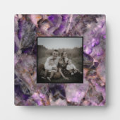 Plaque Photo Quartz d'Améthyste violet Abstrait, granit violet (Devant)