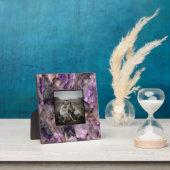 Plaque Photo Quartz d'Améthyste violet Abstrait, granit violet (Insitu)