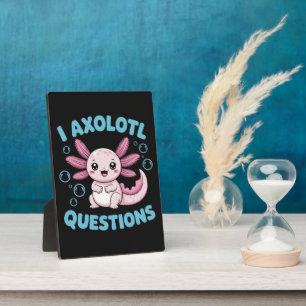 Plaque Photo Questions sur l'Axolotl