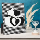 Plaque Photo Queues CAT - amour noir blanc (Côté)