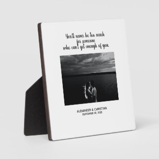 Plaque Photo Quota de couple Personalized Love
