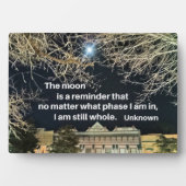 Plaque Photo Quote about self esteem.  (Devant)